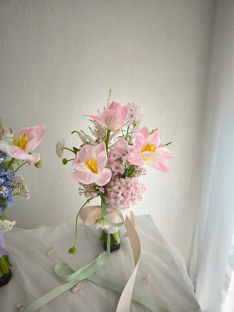 Pastel Meadow – Korean Style Posy Bridal Bouquet
