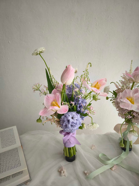 Pastel Meadow – Korean Style Posy Bridal Bouquet